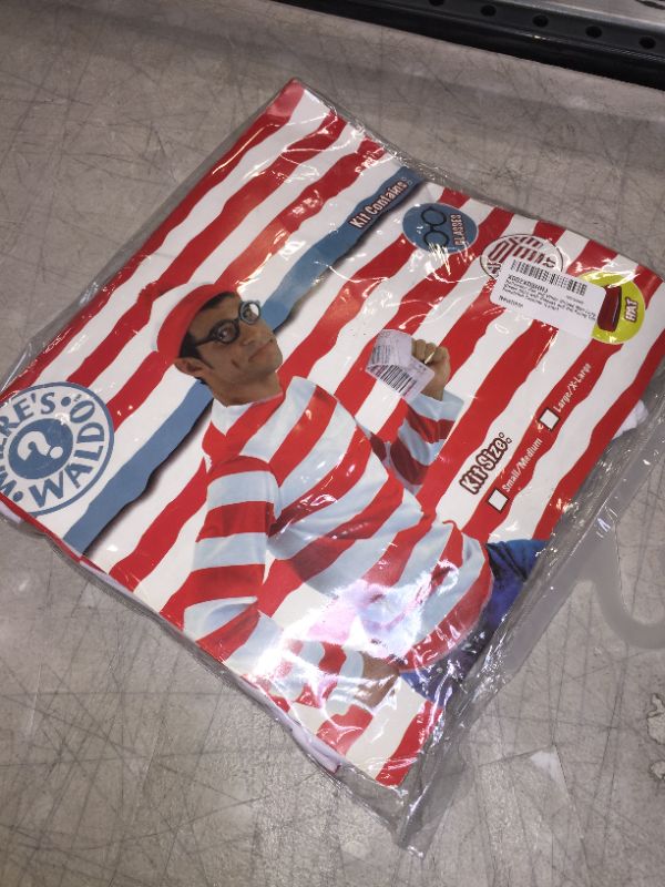 Photo 2 of Halloween Red and White Striped Men Long Sleeve Shirt with Glasses and Hat Funny Tee Sweatshirt Costume
LARGE