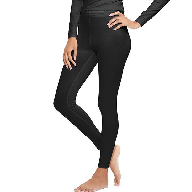 Photo 1 of KMC4 Duofold Varitherm Mid-Weight Womens Base-Layer Thermal Bottoms Size Extra Large, Black
