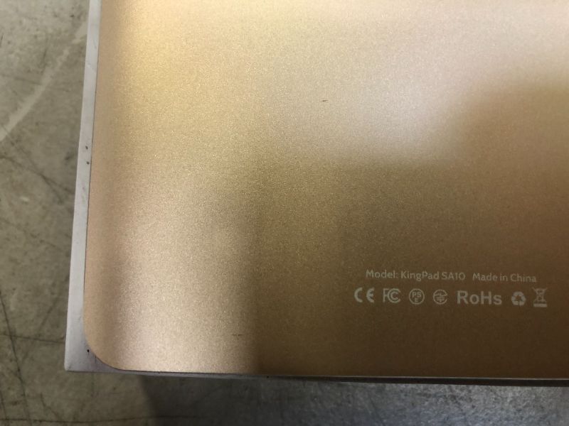 Photo 5 of KingPad SA10-ROSE GOLD-Android 10.0 Tablet-TW0 SMALL DENTS ON BACK