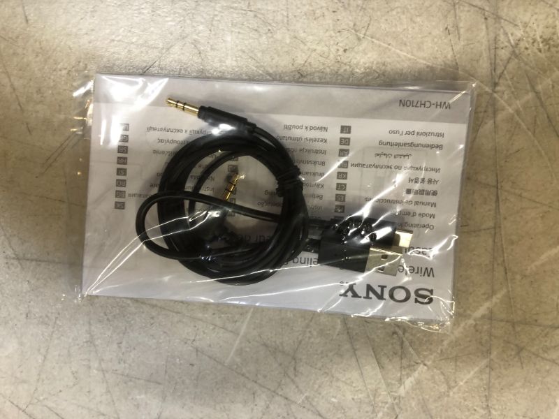 Photo 1 of SONY CORPORATION Noise Cancelling Headphones WH-CH710N---BOX WA SCRUSHED THEREFORE ITEM HAS DAMAGE