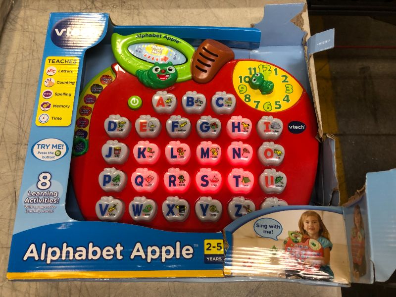 Photo 1 of VTech Alphabet Apple (BOX SMALL HAS DAMAGE)