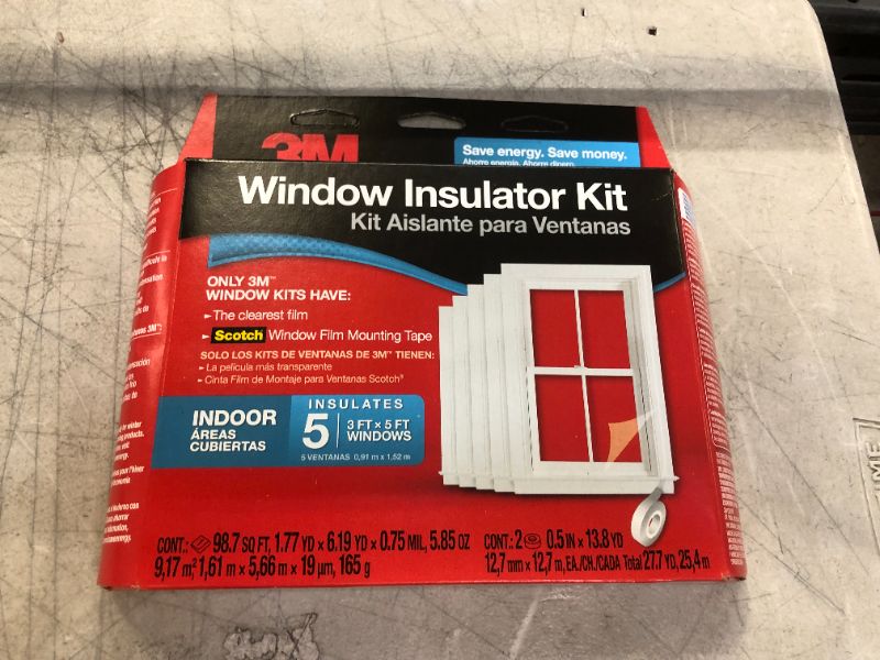 Photo 1 of 3m Indoor Window Insulator Kit - 5 pack