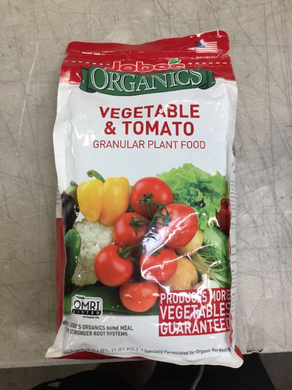 Photo 1 of Jobe’s Organics Vegetable & Tomato Granular Plant Food, 4lbs, 2-5-3