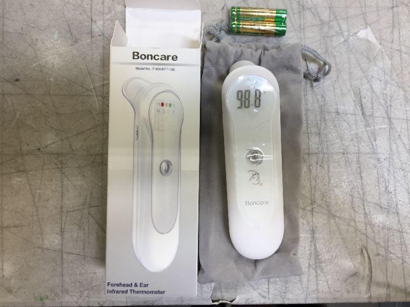 Photo 1 of 2 pack of Boncare forehead and ear infrared thermometer