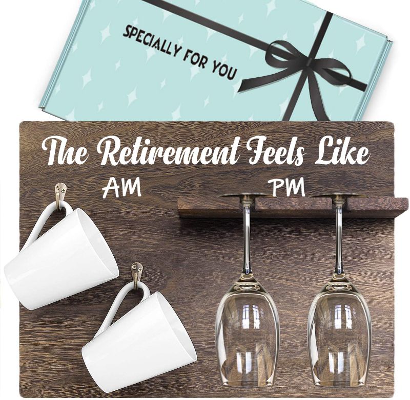 Photo 1 of 2021 Retirement Gifts for Women and Men - "The Retirement Feels Like" Home Decor Funny Retirement Gifts for Him or Her, Happy Farewell Gifts for Coworkers, Friends, Boss, Mom, Dad
