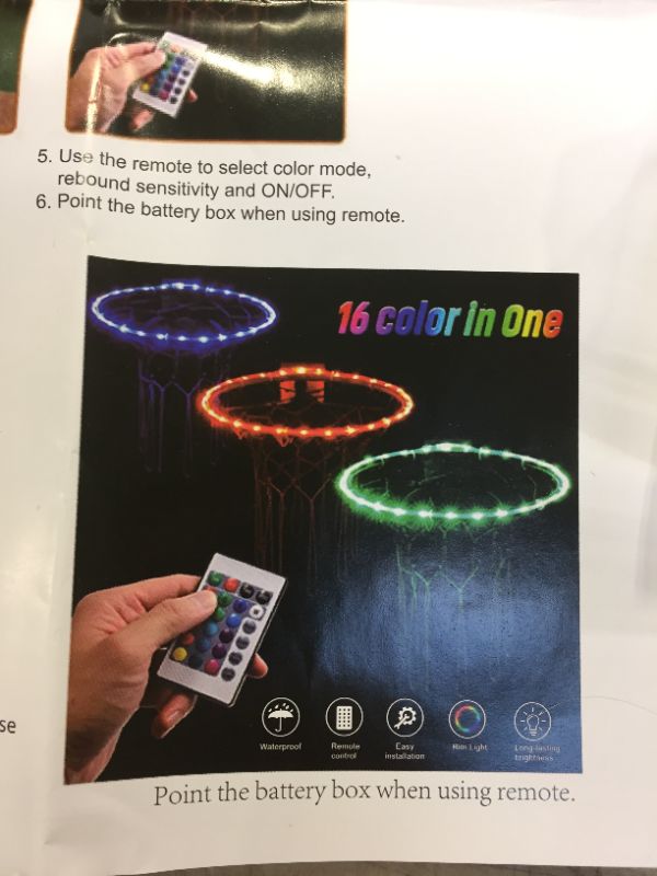 Photo 1 of lights up basketball hoop toy 