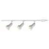 Photo 1 of 3-Light 44 in. White R30/PAR30 Large-Step Linear Track Lighting Head Kit

