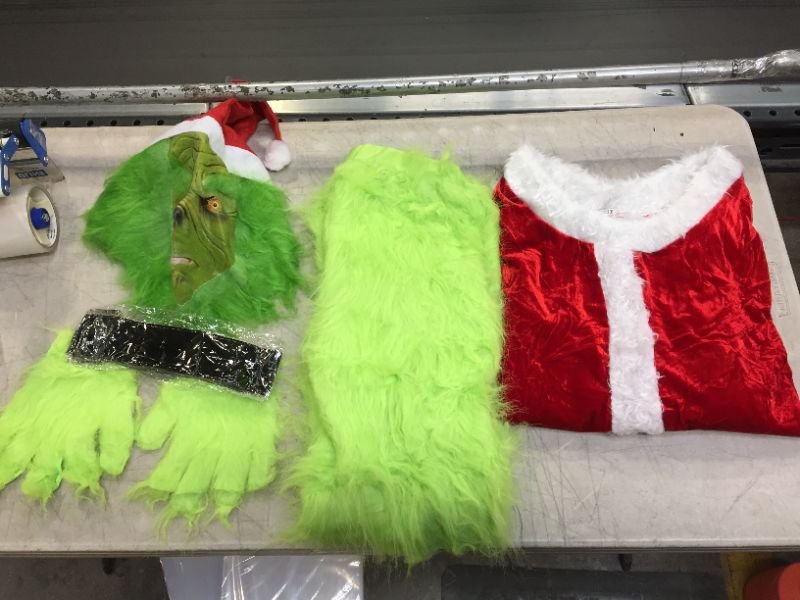 Photo 1 of Green Christmas Costume Furry Male Suit used for Christmas cosplay and masquerade.
XL