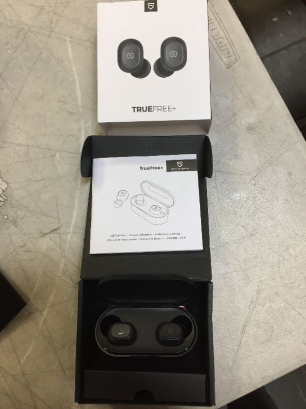 Photo 1 of SoundPEATS True Wireless Earbuds Bluetooth 5.0 Earphones with Built in Mic Stereo Headphones in-Ear, Deep Bass, Binaural Calls, One-Step Pairing, 35 Playtime, Upgraded TrueFree Plus
