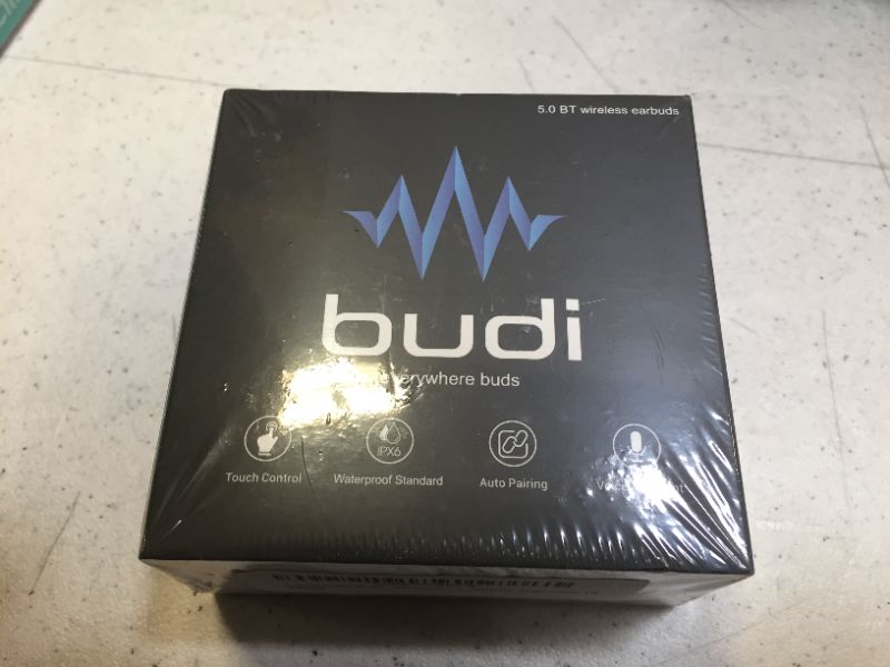 Photo 2 of Budi Wireless in-Ear Noise Canceling Earbuds, Bluetooth Headphones with Microphone-BLACK