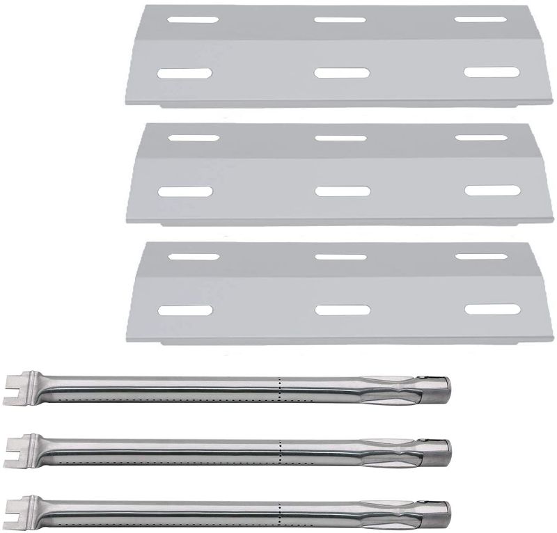 Photo 1 of Hisencn Repair Kit for Ducane Gas Barbecue Grill 30400040, 3100, 3200, 3400 Burner Tube, Stainless Heat Plate Tent, Burner Cover Replacement for Ducane 3 Burner DUCHD1, 30500048, 30500602, DUCHP1
