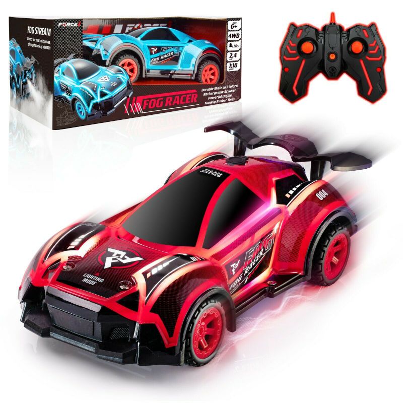 Photo 1 of Force1 Fog Racer Remote Control Car - Fast RC Car High Speed LED Light Race Car
