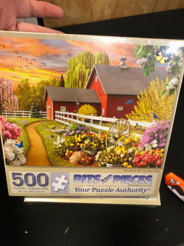 Photo 2 of Bits and Pieces - Value Set of Three (3) 500 Piece Jigsaw Puzzles for Adults - Each Puzzle Measures 18" X 24" - 500 pc Awaken, Guiding Lights, and Daydream Jigsaws by Artist Alan Giana
