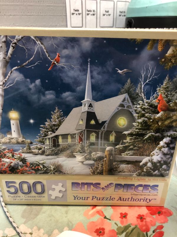 Photo 3 of Bits and Pieces - Value Set of Three (3) 500 Piece Jigsaw Puzzles for Adults - Each Puzzle Measures 18" X 24" - 500 pc Awaken, Guiding Lights, and Daydream Jigsaws by Artist Alan Giana
