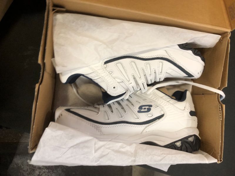 Photo 2 of Skechers men's reprint white and navy