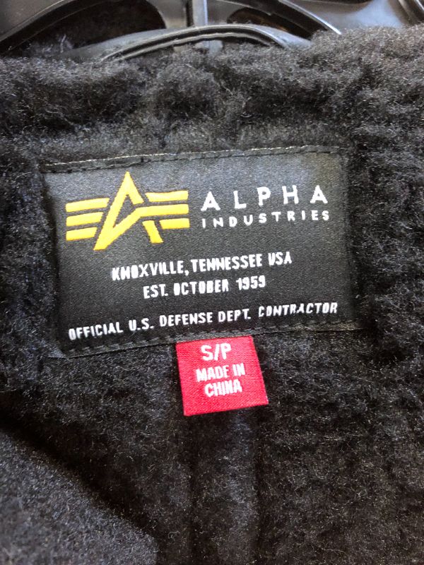 Photo 1 of Alpha Industries leather and wool bomber jacket