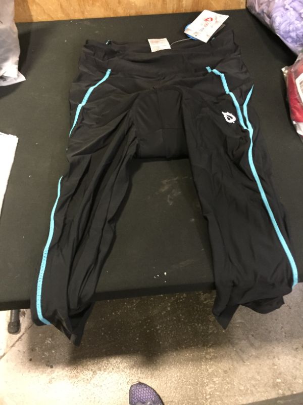 Photo 2 of BALEAF Women's Bike Shorts 3D Padded Cycling Pants Capris Biking Tights Leggings Breathable 3/4 Long Spin UPF 50+
