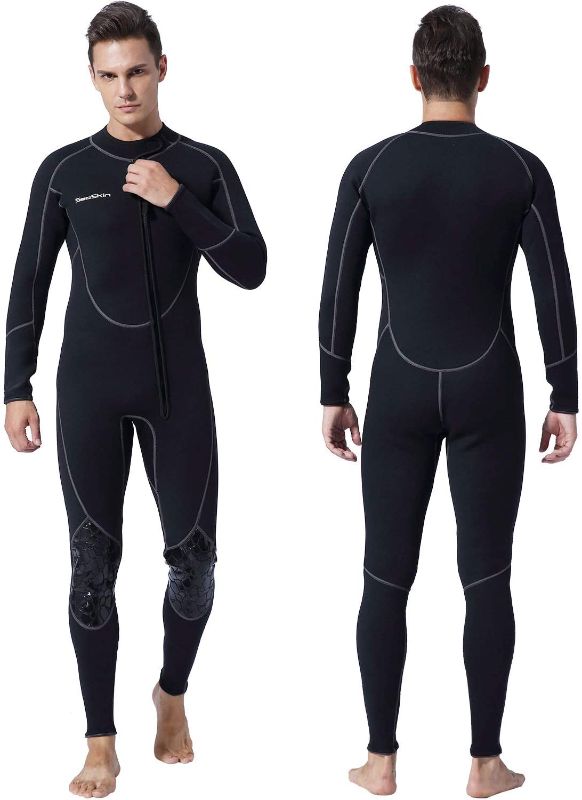 Photo 1 of Full Body Diving Suit Front Zip Wetsuit for Diving Snorkeling Surfing Swimming