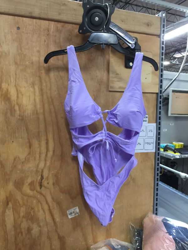 Photo 1 of ONE PIECE LILAC CUT OUT BATHING SUIT