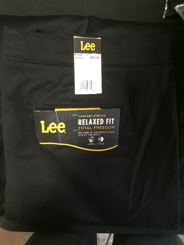 Photo 2 of lee relaxed fit comfort stretch pants