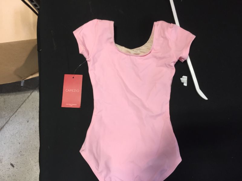 Photo 2 of Capezio Girls Team Basic Short Sleeve Leotard S
