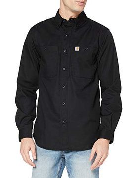 Photo 1 of Carhartt Men's Rugged Professional Long Sleeve Work Shirt, Black, Large


