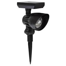 Photo 1 of 50 Lumens Solar Black Outdoor LED Landscape Spotlight 6pk
