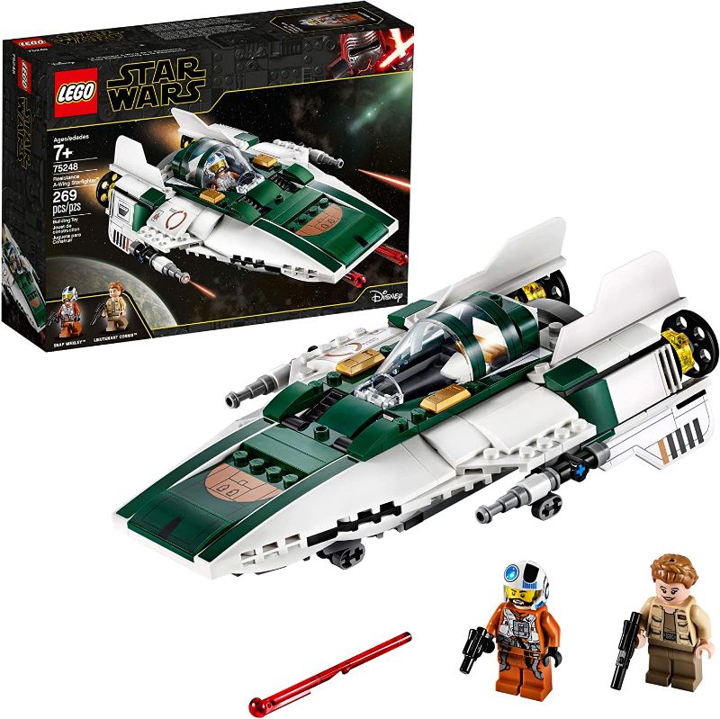 Photo 1 of  LEGO Star Wars: The Rise of Skywalker Resistance A Wing Starfighter 75248 Advanced Collectible Starship Model Building Kit (269 Pieces)
