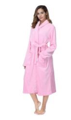 Photo 1 of RONGTAI Womens Bathrobe Ladies Fleece Plush Warm Long Robes
S