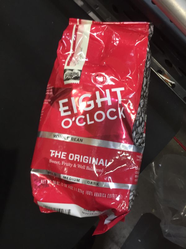 Photo 1 of Eight O'Clock Coffee The Original, Medium Roast, Whole Bean Coffee, 36 Ounce (Pack of 1), 100% Arabica, Kosher Certified EXP 11.2021
