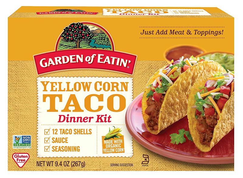 Photo 1 of Garden Of Eatin' Yellow Corn Taco Dinner Kit - Dinner Kit - Case Of 12 - 9.4 Oz, 2 BOXES EXP 10/2021
