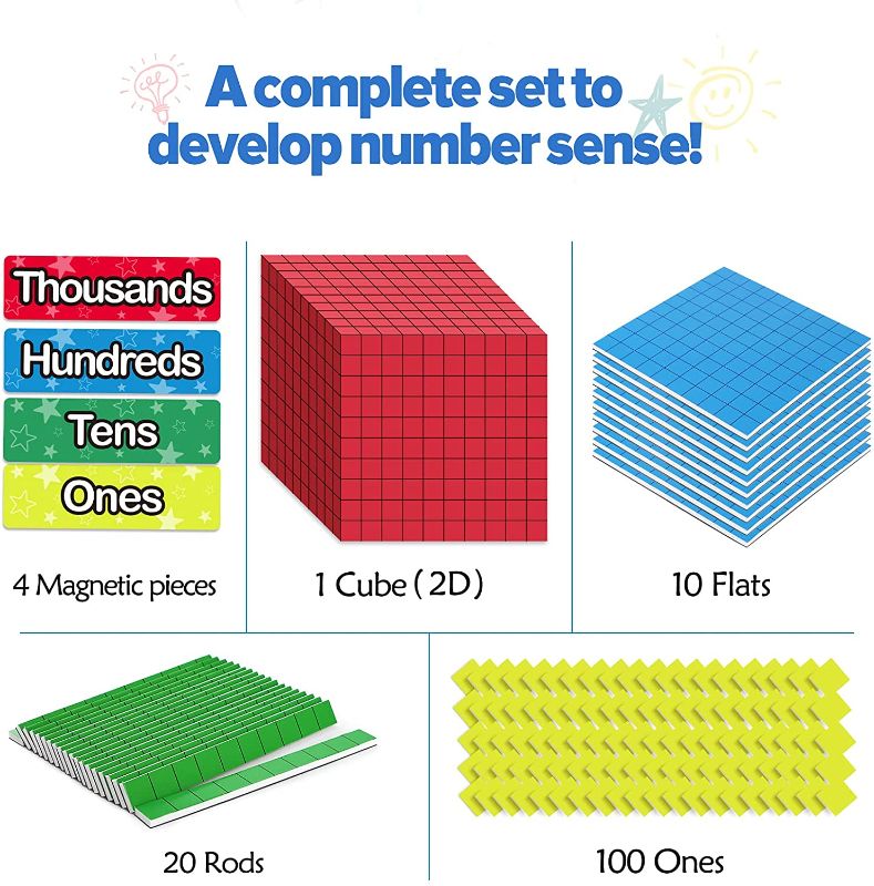 Photo 1 of Didax Educational Resources Interlocking Base Ten Blocks