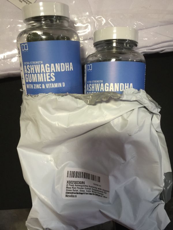 Photo 1 of 2 Pack Ashwagandha Gummies 2000mg Organic Ashwa Root Extract Supplement for Women & Men - 120 Count