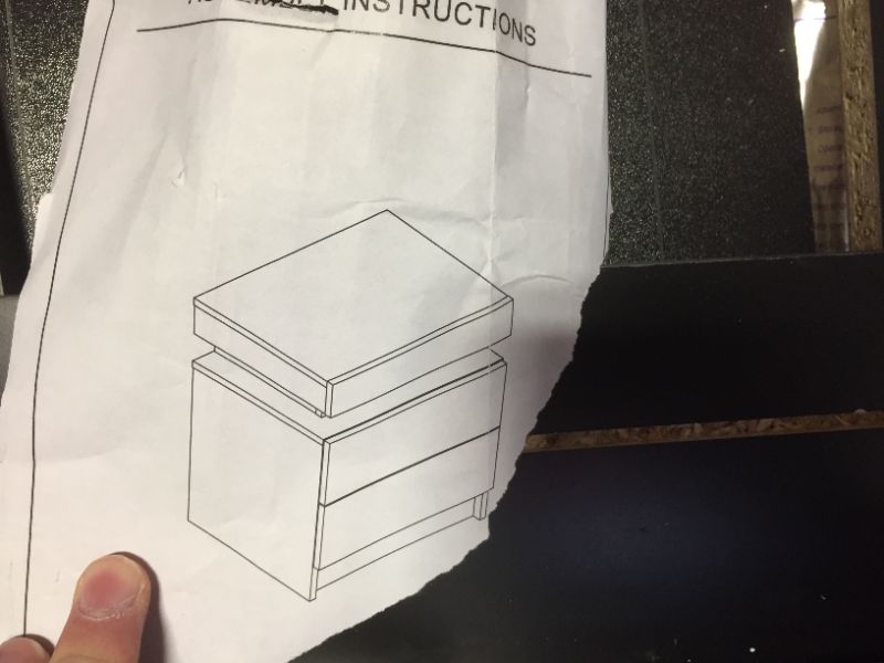 Photo 1 of Black nightstand 