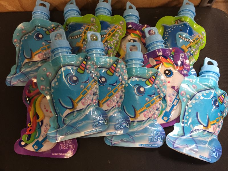 Photo 2 of Bubbles in a Bag Shark Unicorn & Narwhal - Sun Squad (11pk)
