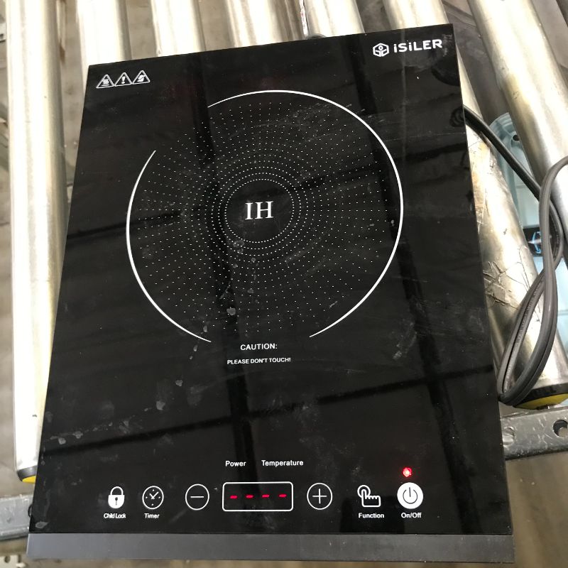 Photo 2 of Portable Induction Cooktop, iSiLER 1800W Sensor Touch Electric Induction Cooker Cooktop with Kids Safety Lock, 18 Power 17 Temperature Setting Countertop Burner with Timer
