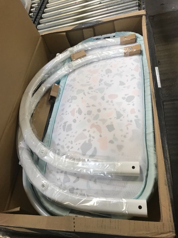 Photo 1 of Fisher-Price Soothing Motions Bassinet Pacific Pebble, Baby Bassinet with Soothing Lights, Music, Vibrations, and Motion
