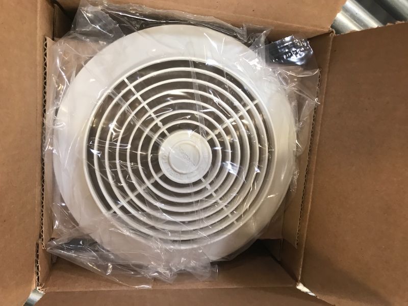 Photo 2 of Broan Room-to-Room Wall Utility Fan, 6-Inch 90 CFM 3.5 Sones, White Round Plastic Grille