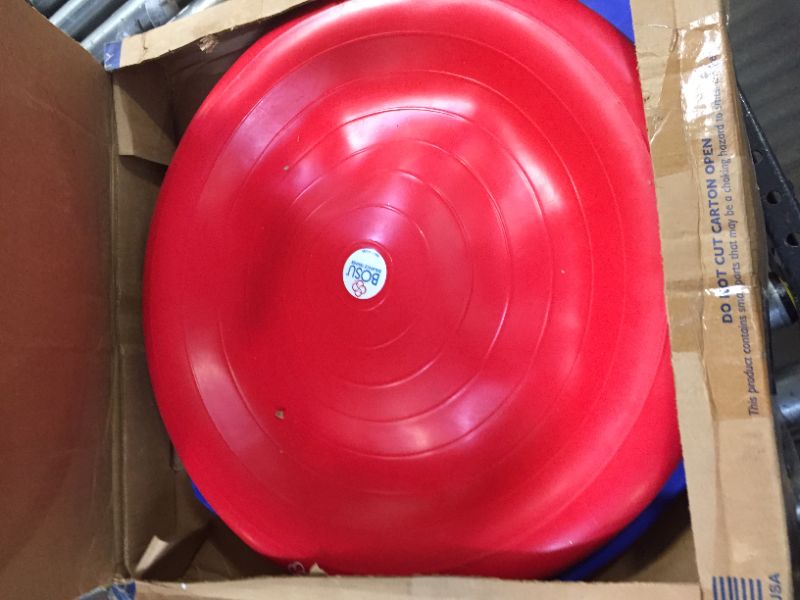 Photo 3 of Blue and red BOSU balance ball