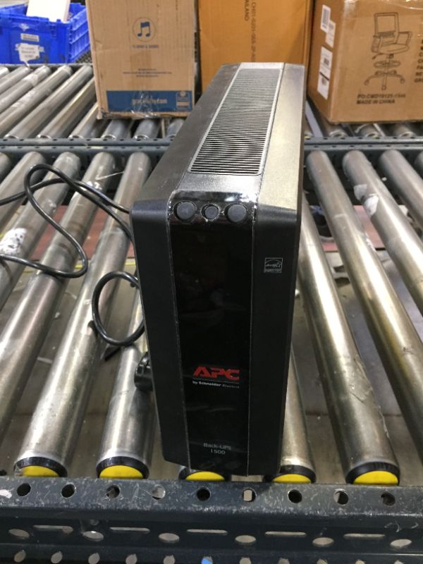 Photo 1 of 
APC UPS, 1500VA UPS Battery Backup & Surge Protector, BX1500M Backup Battery, AVR, Dataline Protection and LCD Display