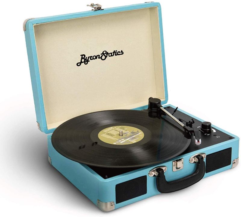 Photo 1 of 
ByronStatics Vinyl Record Player, 3 Speed Turntable Record Player with 2 Built in Stereo Speakers