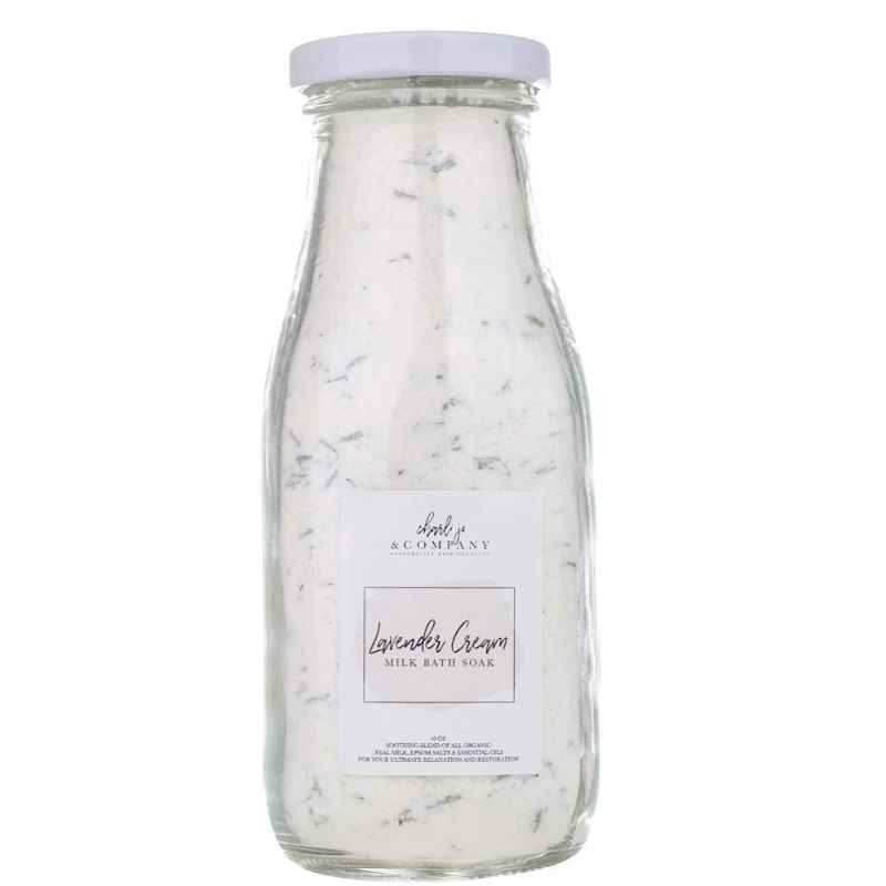 Photo 1 of Lavender Cream Bath Milk Soak. All Local Ingredients In A Glass Bottle And Made In The USA. (One Lavender Cream 10 Ounce Bottle)
