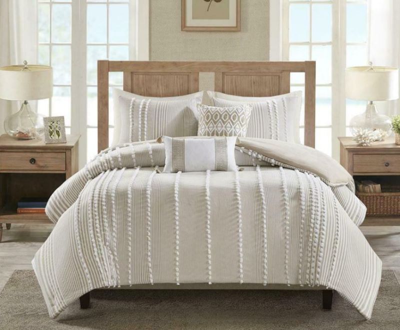 Photo 1 of 100% Cotton Yarn Dyed Tufted Duvet Cover Mini Set,HH12-1691