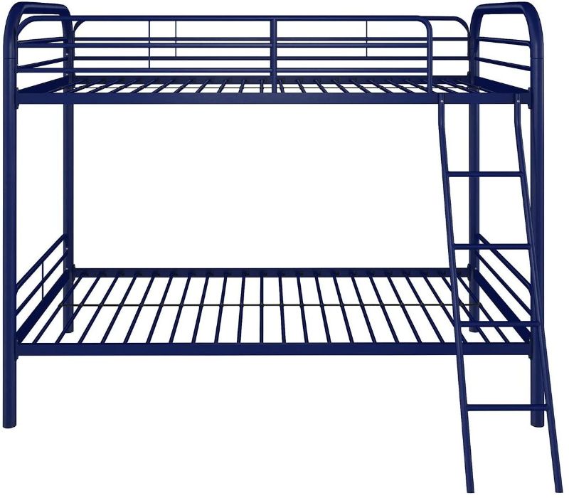 Photo 1 of DHP Twin-Over-Twin Bunk Bed with Metal Frame and Ladder