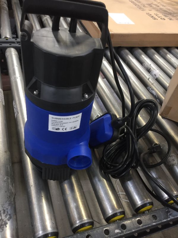 Photo 2 of 1HP Submersible plastic dirty water pump
