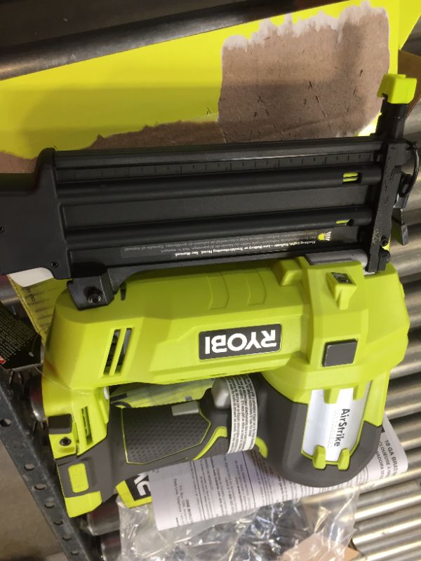 Photo 2 of It jamms---ONE+ 18V Cordless AirStrike 18-Gauge Brad Nailer (Tool Only) with Sample Nails