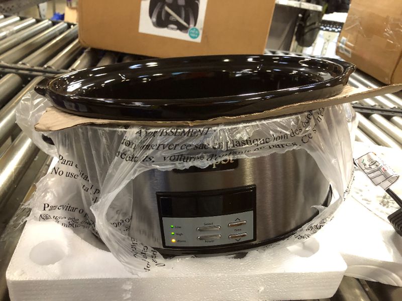 Photo 4 of Crock-Pot Digital Slow Cooker - 8 qt - Black Stainless