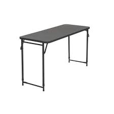 Photo 1 of Cosco Folding Table: Cosco Folding Table - Black (20 x 48")
