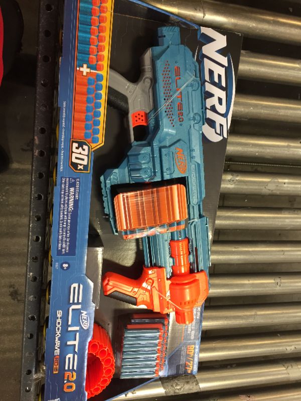 Photo 2 of  Nerf Elite 2.0 Shockwave RD-15, Comes with 30 Official Nerf Elite Darts