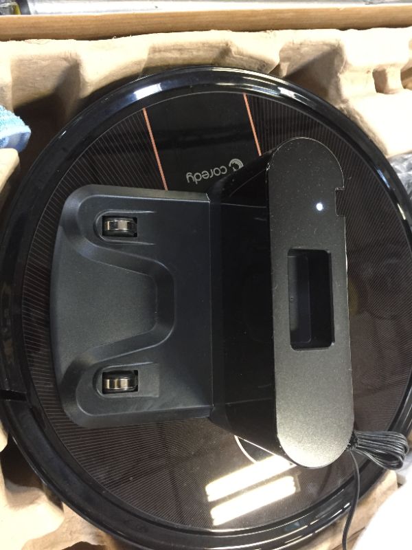 Photo 6 of Coredy R750 Robot Vacuum Cleaner, Compatible with Alexa, Mopping System, Boost Intellect, Virtual Boundary Supported, 2200Pa Suction, Super-Thin, Upgraded Robotic Vacuums, Cleans Hard Floor to Carpet